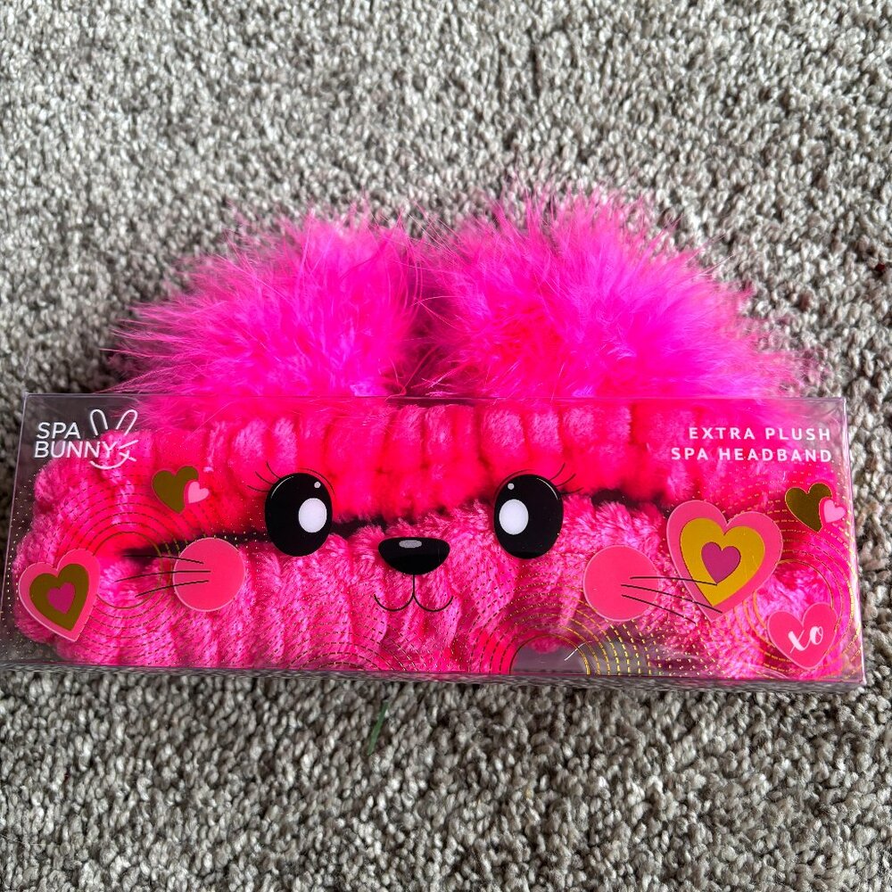 Spa Bunny Extra Plush Face Washing/Make Up Application/Self Care Headband